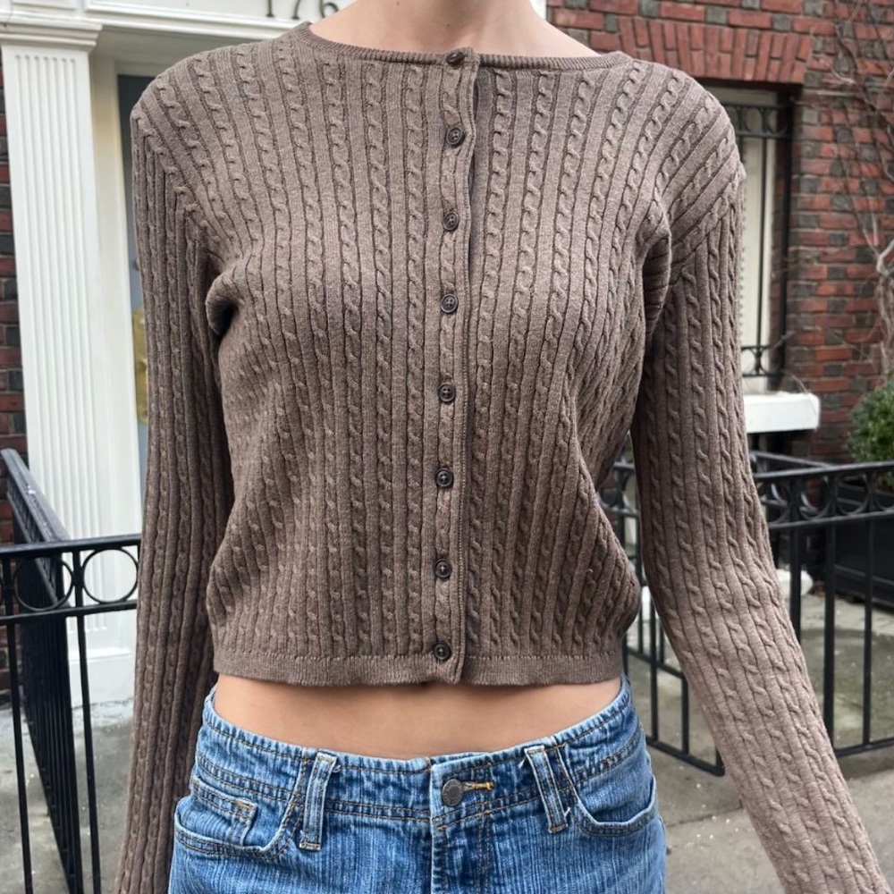Brandy Melville Brown Cardigan